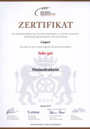 Zertifikat Steinofenbrot